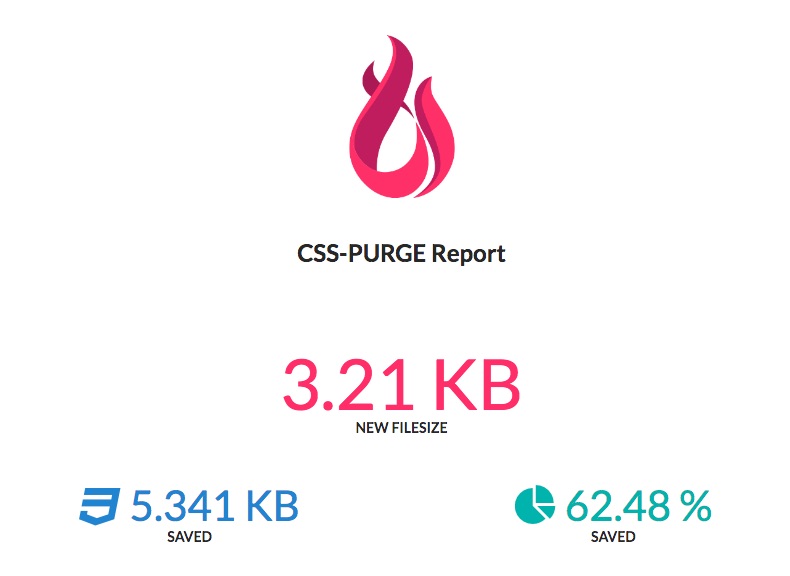 CSS Purge Report Example